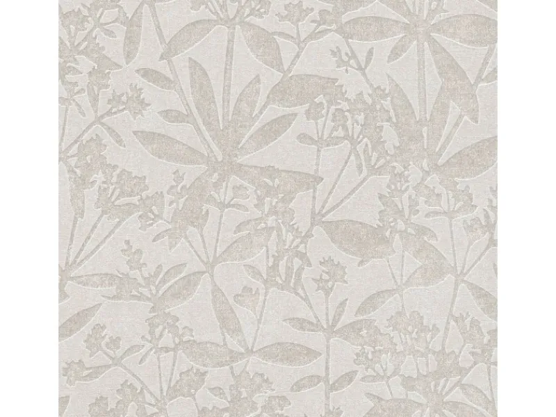 AS-Creation A.S. Création Tapete Blätter Grau und Beige 53 cm x 10,05 m AS-389243