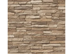 Best AS-Creation A.S. Création Tapete Stein-Optik Braun und Beige 53 cm x 10,05 m AS-958332