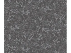 AS-Creation A.S. Création Vliestapete Blätter Schwarz Grau