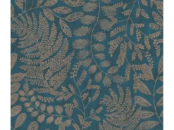 AS-Creation A.S. Création Vliestapete Blätter Blau Gold Blau-Gold