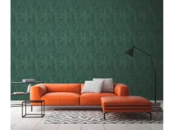 Discount AS-Creation A.S. Création Vliestapete Rostoptik Dunkelgrün leicht Glanz leicht Strukt. FSC®