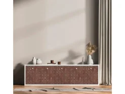 AS-Creation AS Creation Tapete Pop Up Panel Selbstklebend Ornament 250 x 52 cm Rot-Gold FSC®