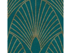 AS-Creation AS Creation Tapete Pop Up Panel Selbstklebend Retro 250 x 52 cm Petrol-Gold FSC®