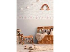 Hot AS-Creation A.S. Creation Vlies-Bordüre Ballons 5 m x 0,13 m Beige-Rosa-Blau FSC®