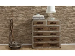 AS-Creation A.S. Creation Vliestapete Dekora Natur 6 Stein Braun FSC®