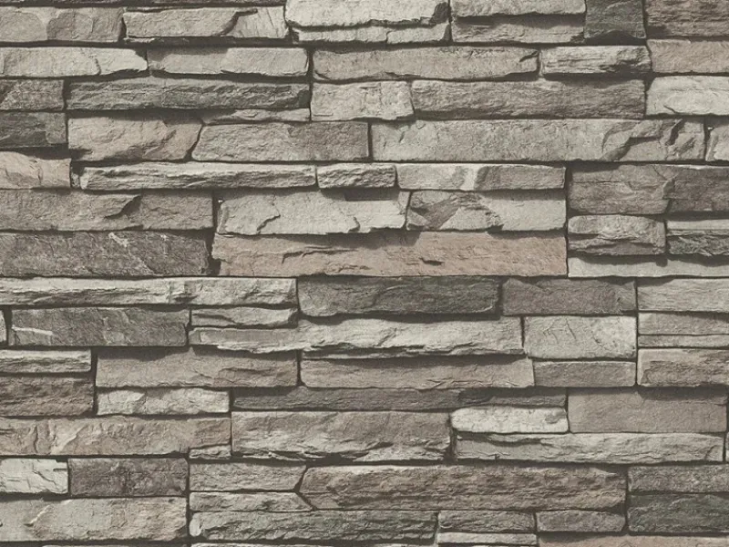 AS-Creation A.S. Creation Vliestapete Dekora Natur 6 Stein Grau FSC®