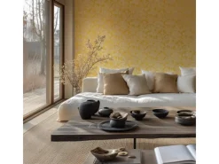 Online AS-Creation A.S. Creation Vliestapete Grafik Floral 10,05 m x 0,53 m -Creme FSC® Gelb