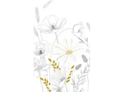 New AS-Creation Fototapete Vlies Blumen Weiß-Grau