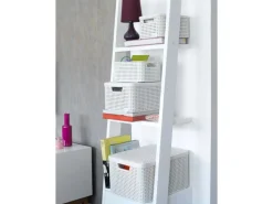 Curver Aufbewahrungsboxen Style 3-er Set Creme S + M + L