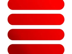 New Aufkleber Holografie-Leucht-Reflektoren "Streifen Rot" 11 cm x 9 cm