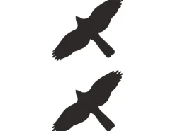 Aufkleber "Kontur Vögel'' 2er-Set 6,5 cm x 7 cm PVC-Folie