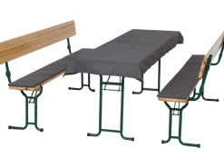 Best Gardamo Auflagen Festzeltgarnitur 3tlg Bezug Baumwolle-Polyester Grau