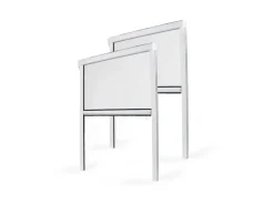 Avosdim Insektenschutzrollo 2er Set Aluminium 80cm x 130cm Weiß