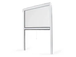 Avosdim Insektenschutzrollo für Fenster PVC 80cm x 130cm Weiß