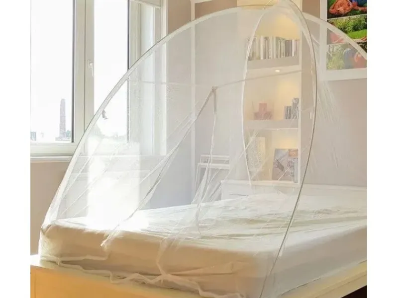 Best Avosdim Insektenschutzzelt mit Pop-Up Reißverschluss 150cm x 200cm Weiß