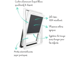 Avosdim Verdunkelungsrollo Weiber Rahmen Für Velux SK08 Anthrazitgraues