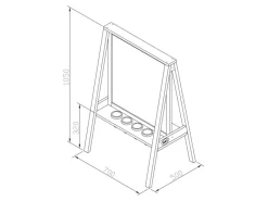 AXI Kinderstaffelei Eric Naturbraun