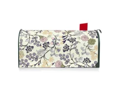 Hot Banjado Amerikanischer Briefkasten Grün 48x22x16cm US Mailbox Letterbox Postkasten Stahl Pulverbeschichtet Motiv Florale Tapete