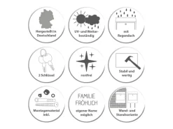 New Banjado Briefkasten Edelstahl 38.5x31.5x12cm Ohne Zeitungsfach Inkl. Montagematerial Motiv Florale Tapete