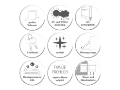 New Banjado Design Briefkasten Schwarz Pulverbeschichtet 39x47x14cm 2 Schlüssel Mit Zeitungsfach Motiv Alte Tapeten