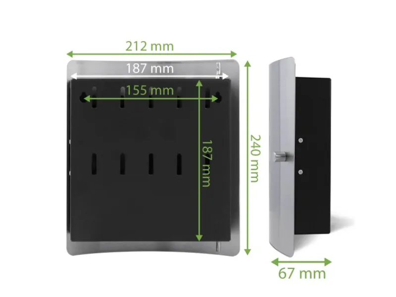 Sale Banjado Design Schlüsselkasten Aus Edelstahl Für 10 Schlüssel 24x21,5x7cm Mit Magnetverschluss Motiv London Red Telephone