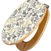 Outlet Banjado Design WC Sitz Bambus Holz Toilettendeckel Mit Absenkautomatik Klodeckel WC-Sitz Soft Close Mit Motiv Florale Tapete