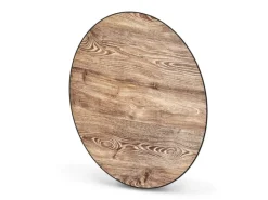 Best Banjado Magnettafel Rund Größe 47cm Magnetwand Schwarz Aus Metall Magnetpinnwand Pinnwand Motiv Maserung