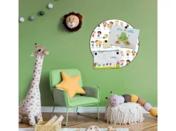 New Banjado Magnettafel Rund Größe 47cm Magnetwand Schwarz Aus Metall Magnetpinnwand Pinnwand Motiv Kinder