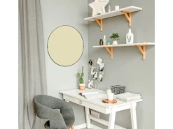 Outlet Banjado Magnettafel Rund Größe 47cm Magnetwand Schwarz Aus Metall Magnetpinnwand Pinnwand Motiv Beige