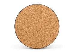 Banjado Magnettafel Rund Größe 47cm Magnetwand Schwarz Aus Metall Magnetpinnwand Pinnwand Motiv Kork