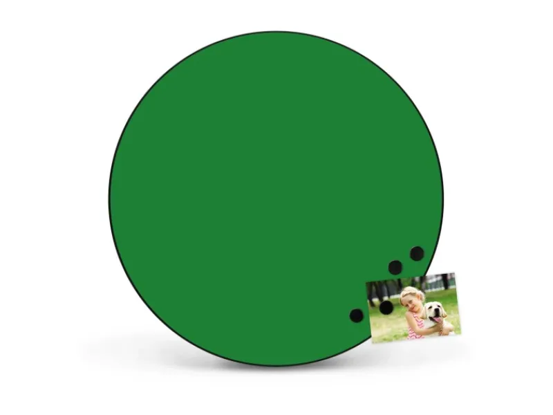 Best Banjado Magnettafel Rund Größe 47cm Magnetwand Schwarz Aus Metall Magnetpinnwand Pinnwand Motiv Grün