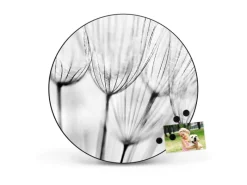 Discount Banjado Magnettafel Rund Größe 47cm Magnetwand Schwarz Aus Metall Magnetpinnwand Pinnwand Motiv Pusteblumen Sw