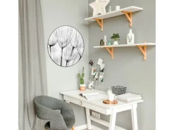 Discount Banjado Magnettafel Rund Größe 47cm Magnetwand Schwarz Aus Metall Magnetpinnwand Pinnwand Motiv Pusteblumen Sw