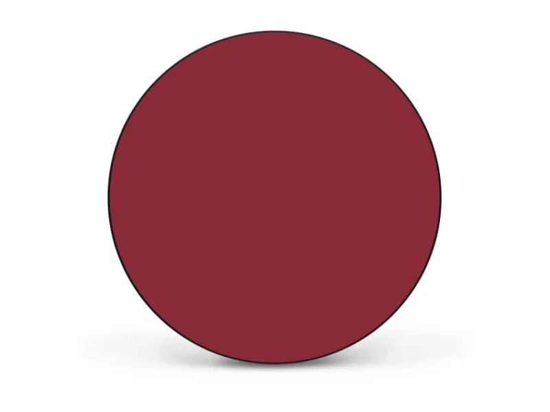 Banjado Magnettafel Rund Größe 47cm Magnetwand Schwarz Aus Metall Magnetpinnwand Pinnwand Motiv Burgund