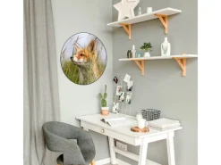 Best Banjado Magnettafel Rund Größe 47cm Magnetwand Schwarz Aus Metall Magnetpinnwand Pinnwand Motiv Fuchs