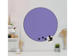 Best Banjado Magnettafel Rund Größe 47cm Magnetwand Schwarz Aus Metall Magnetpinnwand Pinnwand Motiv Lavendel