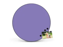 Best Banjado Magnettafel Rund Größe 47cm Magnetwand Schwarz Aus Metall Magnetpinnwand Pinnwand Motiv Lavendel