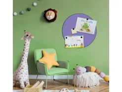 Best Banjado Magnettafel Rund Größe 47cm Magnetwand Schwarz Aus Metall Magnetpinnwand Pinnwand Motiv Lavendel