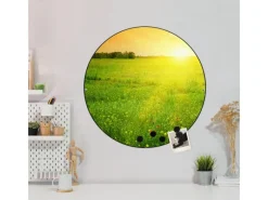 Hot Banjado Magnettafel Rund Größe 47cm Magnetwand Schwarz Aus Metall Magnetpinnwand Pinnwand Motiv Guten Morgen 2