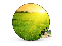 Hot Banjado Magnettafel Rund Größe 47cm Magnetwand Schwarz Aus Metall Magnetpinnwand Pinnwand Motiv Guten Morgen 2