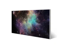 Banjado Magnettafel 78x37cm Magnetwand Silber Aus Metall Magnetpinnwand Pinnwand Inkl. 4 Magnete Motiv Im Weltall 2