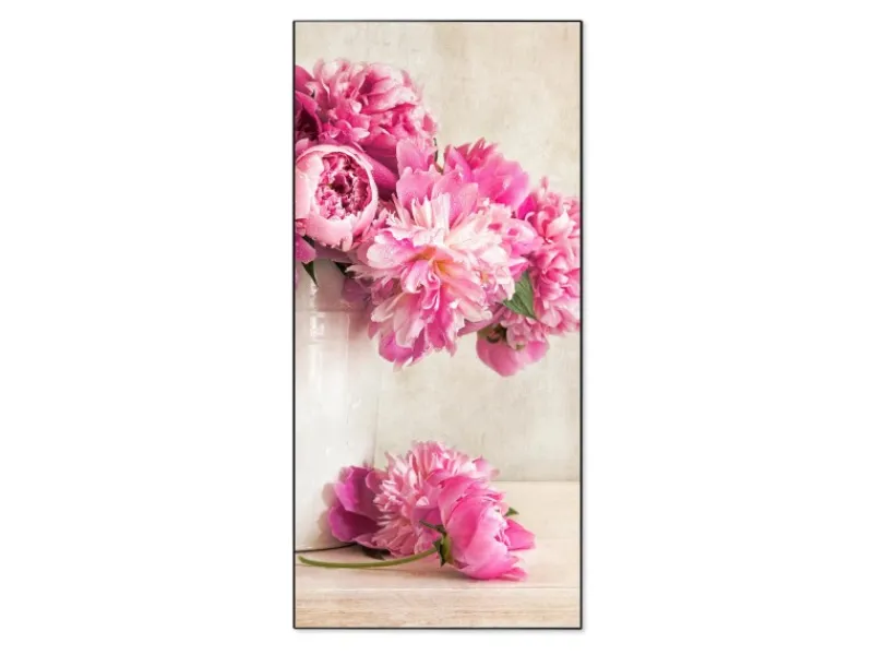 Online Banjado Magnettafel 37x78cm Magnetwand Schwarz Aus Metall Magnetpinnwand Pinnwand Inkl. 4 Magnete Motiv Pfingstrose