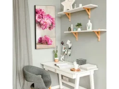 Online Banjado Magnettafel 37x78cm Magnetwand Schwarz Aus Metall Magnetpinnwand Pinnwand Inkl. 4 Magnete Motiv Pfingstrose