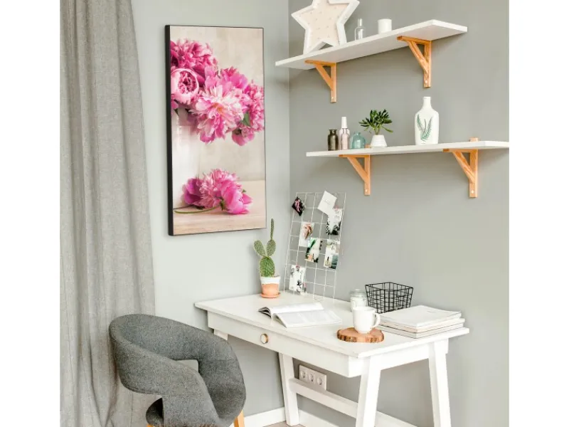 Online Banjado Magnettafel 37x78cm Magnetwand Schwarz Aus Metall Magnetpinnwand Pinnwand Inkl. 4 Magnete Motiv Pfingstrose