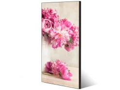 Online Banjado Magnettafel 37x78cm Magnetwand Schwarz Aus Metall Magnetpinnwand Pinnwand Inkl. 4 Magnete Motiv Pfingstrose