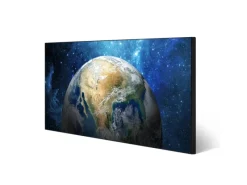 Banjado Magnettafel 78x37cm Magnetwand Schwarz Aus Metall Magnetpinnwand Pinnwand Inkl. 4 Magnete Motiv Erdkugel