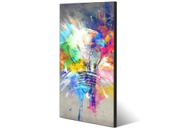 Banjado Magnettafel 37x78cm Magnetwand Schwarz Aus Metall Magnetpinnwand Pinnwand Inkl. 4 Magnete Motiv Idee