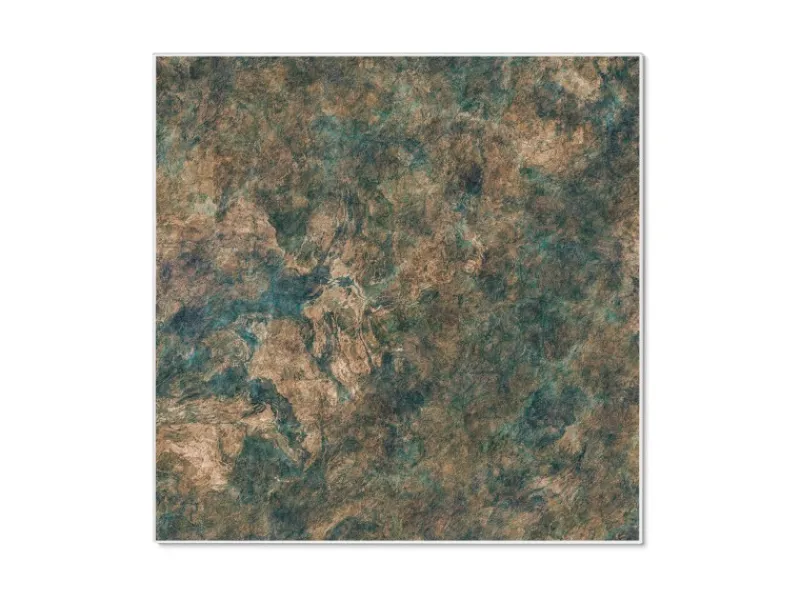 Banjado Magnettafel 50x50cm Magnetwand Weiß Aus Metall Magnetpinnwand Pinnwand Inkl. 4 Magnete Motiv Kupfer Patina