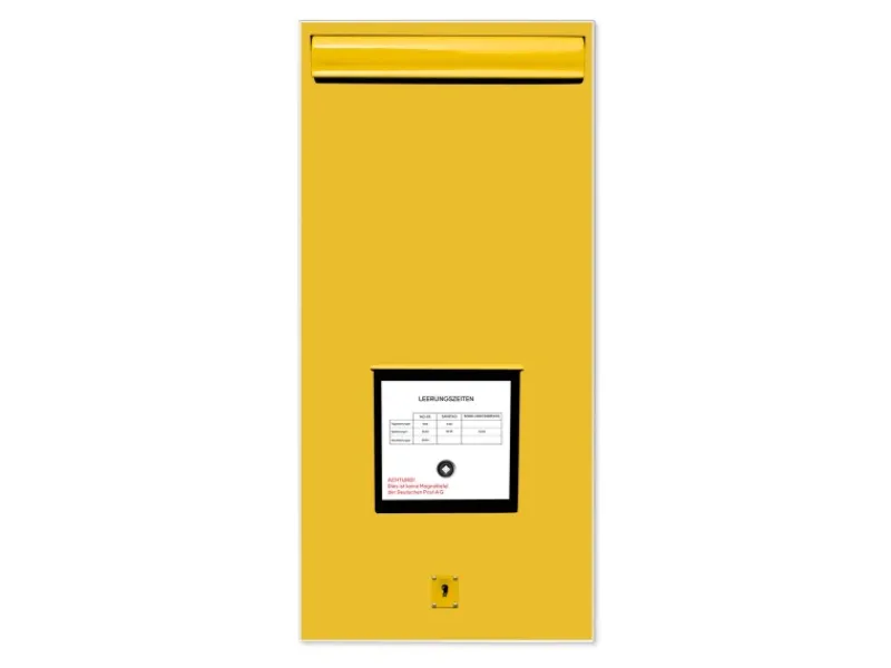 Best Banjado Magnettafel 37x78cm Magnetwand Weiß Aus Metall Magnetpinnwand Pinnwand Inkl. 4 Magnete Motiv Briefkasten Gelb