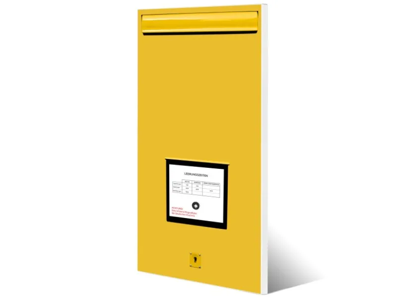 Best Banjado Magnettafel 37x78cm Magnetwand Weiß Aus Metall Magnetpinnwand Pinnwand Inkl. 4 Magnete Motiv Briefkasten Gelb